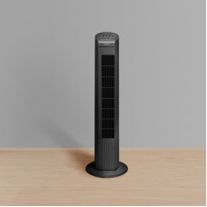 Ventilator oscilant tip coloana, lame ascunse, 3 trepte ventilatie, putere 45 w, negru